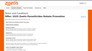 Zoetis Canada Inc. Rebate Center - promo-trak.com - simparica trio manufacturer