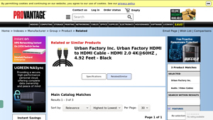 HDMI 2.0 4K@60HZ , 4.92 Feet - Black Related Products - Provantage - hdmi to hdmi cable factory