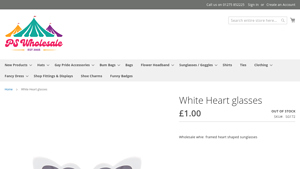 Wholesale white, heart shaped sunglasses. - heart shaped sunglasses bulk