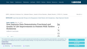 New Ingrezza Data Demonstrates Functional and Quality of Life ... - ingrezza manufacturer