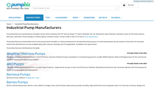 Pump Manufacturers | Consumer/Industrial Pumps Made in USA - pump manufacturer