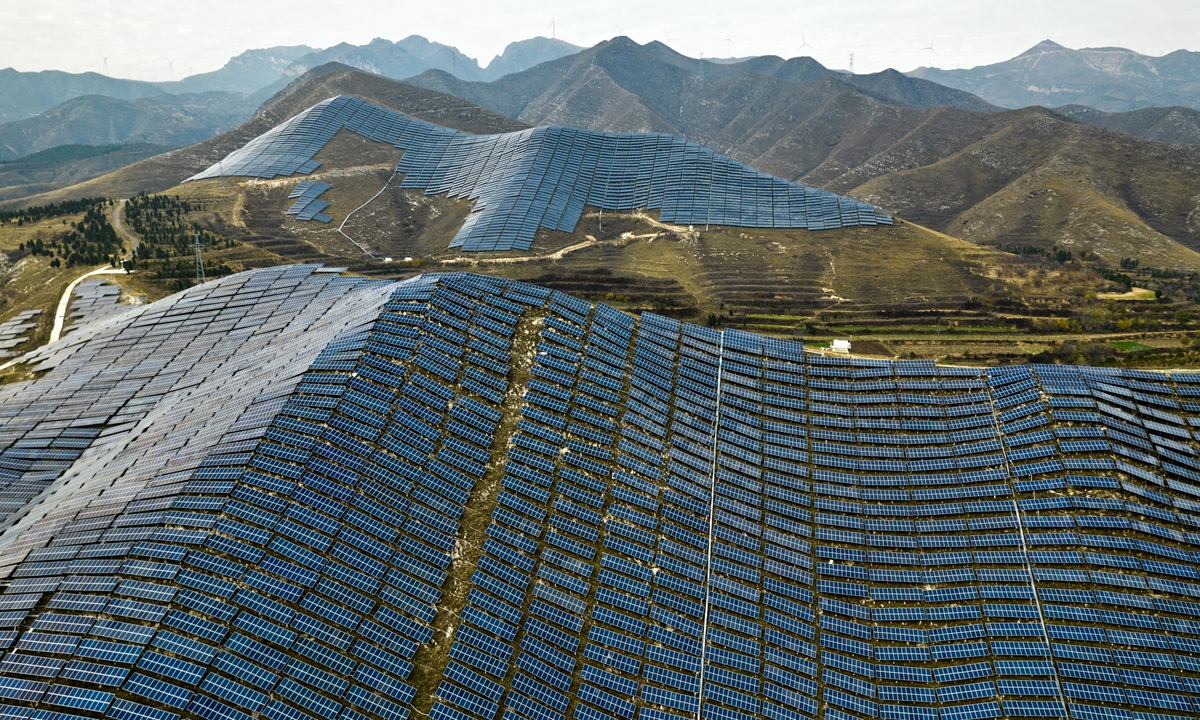A relevant stock photo of pv panels china in a typical setting.