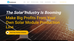 PVknowhow.com: Make Your Own Solar Module Production - solar power station factory