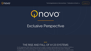 THE RISE AND FALL OF A123 SYSTEMS - Qnovo - 123 battery company