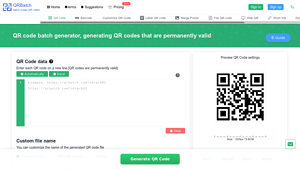 Bulk QR Code Generator - QRBatch - qr code generator bulk