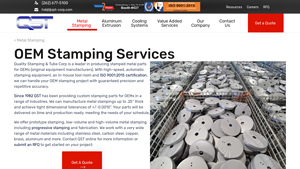 OEM Metal Stamping Services | OEM Metal Parts | QST - stamping parts manufacturer