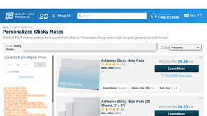 Personalized Sticky Notes - Quality Logo Products - personalized sticky notes bulk