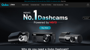 Qubo Car Dashcams by Hero Group - Best Dashboard Camera - Qubo - best dashcam company