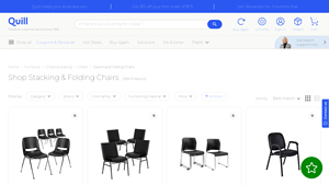 Shop Stacking & Folding Chairs - Quill.com - stackable chairs bulk