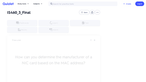 IS460_3_Final Flashcards - Quizlet - can you identify the manufacturer by a mac address