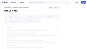 OM Ch 11 MC Flashcards | Quizlet - opposite manufacturer