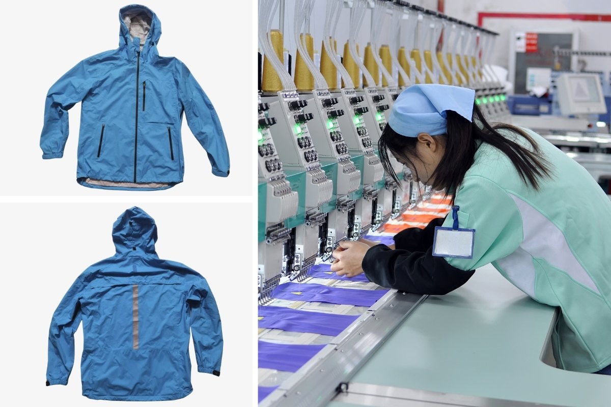 A relevant stock photo of rain coat china in a typical setting.