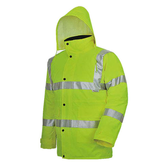 A relevant stock photo of raincoat manufacturer in a typical setting.