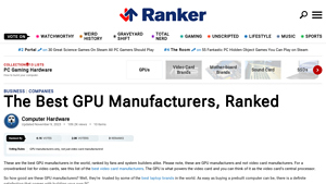 The Best GPU Manufacturers List, Ranked - best gpu manufacturer