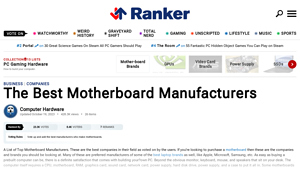 Top Motherboard Manufacturers | Best Motherboard Companies List - Ranker - best motherboard manufacturer