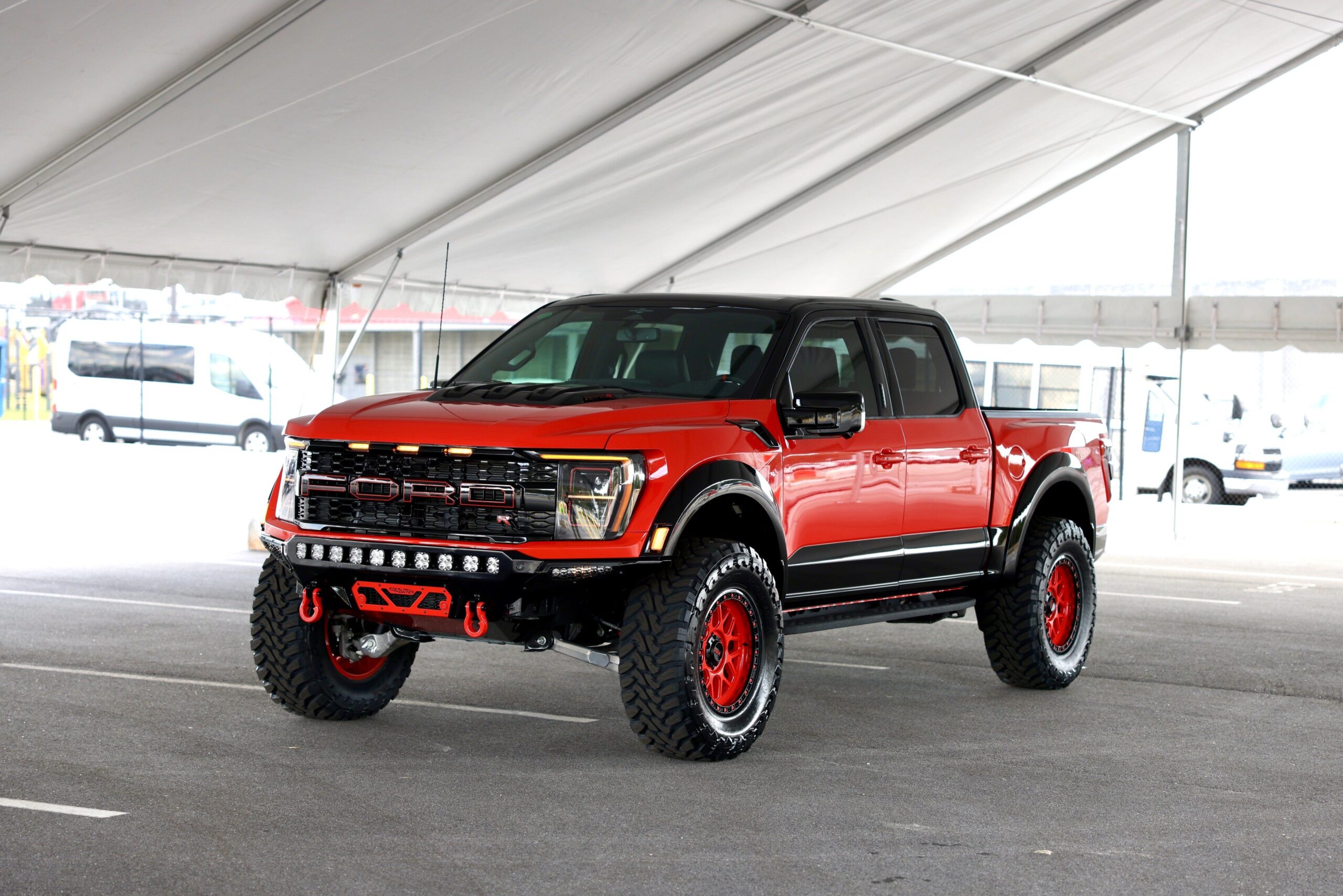 A relevant stock photo of raptor truck custom in a typical setting.