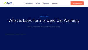 What to Look For in a Used Car Warranty - Rateworks - used car manufacturer warranty