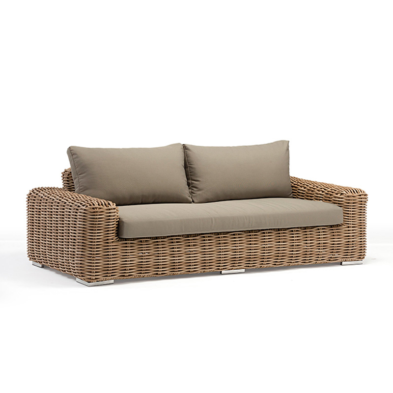A relevant stock photo of rattan furniture china in a typical setting.