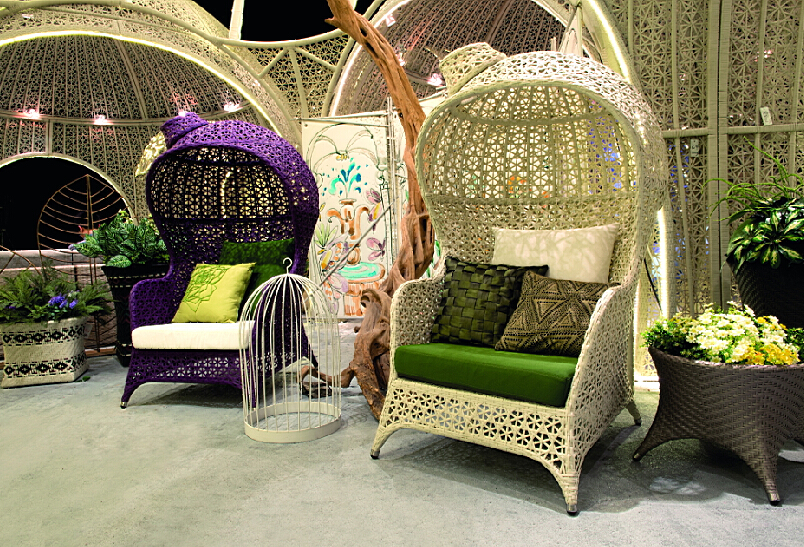 A relevant stock photo of rattan furniture supplier in a typical setting.