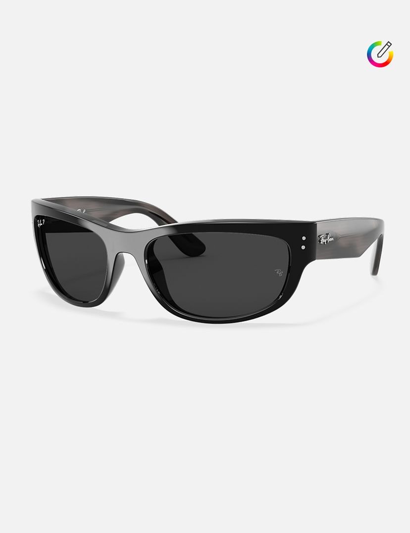 A relevant stock photo of ray ban sunglasses custom in a typical setting.