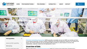 Top 18 EMS Contract Manufacturing Companies in 2025 - RayPCB - electronics contract manufacturer