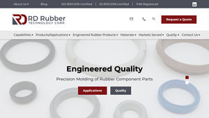 Custom Rubber Component Parts | RD Rubber Technology - rubber parts manufacturer