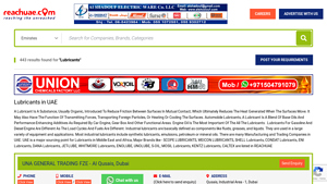 Search for Lubricants in UAE - Lubricants Suppliers & Dealers in UAE - lubricants manufacturer uae