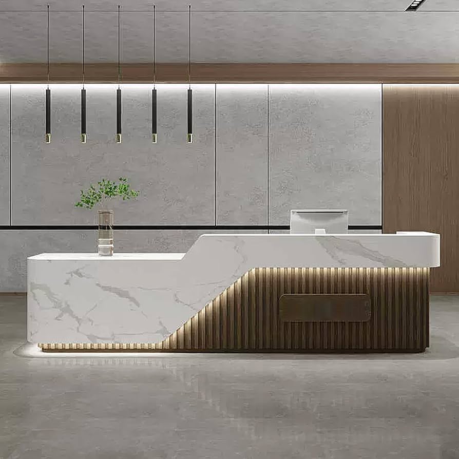 A relevant stock photo of reception desk custom in a typical setting.