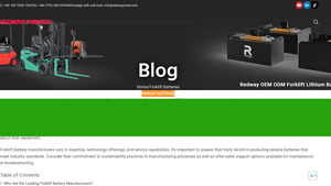 What You Need to Know About Forklift Battery Manufacturers - forklift battery factory