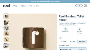 Bulk Toilet Paper - 48 Rolls, Bamboo, 3-Ply | Reel® - bathroom tissue paper bulk