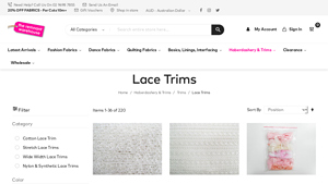 Lace Trims - Trims - Haberdashery & Trims - lace bulk