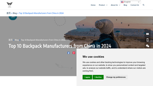 Top 10 Backpack Manufacturers from China in 2024 - backpack manufacturer