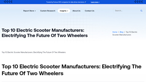 Top 10 Electric Scooter Manufacturers in The World - RND - electric scooter manufacturer