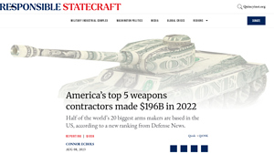 America's top 5 weapons contractors made $196B in 2022 - weapons manufacturer