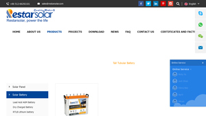 Tall Tubular Battery - RestarSolar - tubular battery company