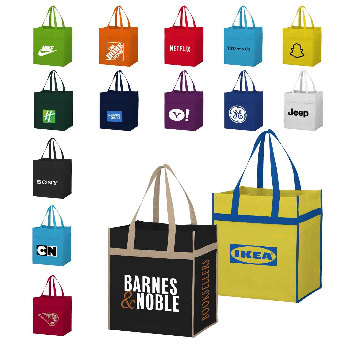 A relevant stock photo of reusable bag supplier in a typical setting.