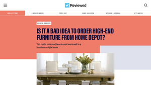 Should you order high-end furniture from Home Depot? - Reviewed - home depot furniture company