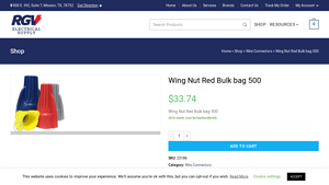 Wing Nut Red Bulk bag 500 - RGV Electrical Supply - wire nuts bulk