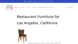Los Angeles, CA Restaurant Furniture - Richardson Seating - bar furniture factory