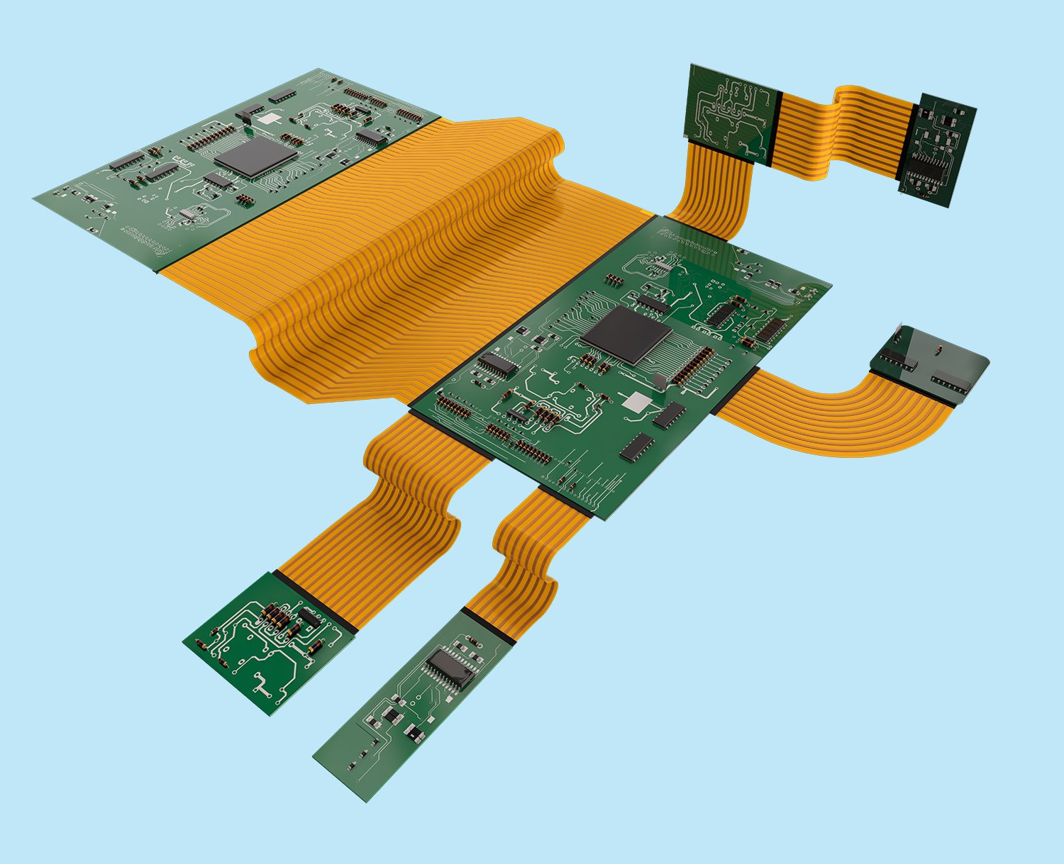 A relevant stock photo of rigid flex pcb supplier in a typical setting.