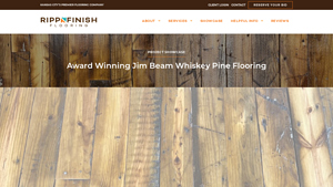 Award Winning Jim Beam Whiskey Pine Flooring - RippnFinish - pine flooring company