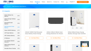 China Wall Mounted Solar Battery - household solar battery factory