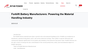 Forklift Battery Manufacturers: Powering the Material Handling Industry - forklift battery factory
