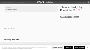 Thunderbird Jr by PowerCar Co. | Auburn Fall 2021 | RM Sotheby's - power car company