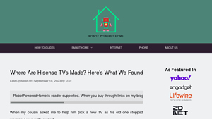 Where Are Hisense TVs Made? here's what we found - hisense manufacturer