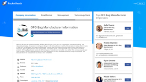 GFG Bag Manufacturer Information - RocketReach - gfg bag manufacturer