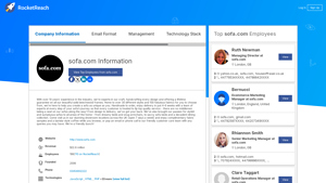 sofa.com Information - RocketReach - sofa com company