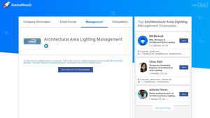 Architectural Area Lighting Management Team | Org Chart - architectural area lighting company