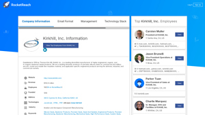 Kirkhill, Inc. Information - RocketReach - aerospace elastomer manufacturer brea california