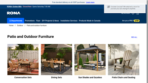 Patio & Outdoor Furniture - RONA - hampton bay patio furniture factory